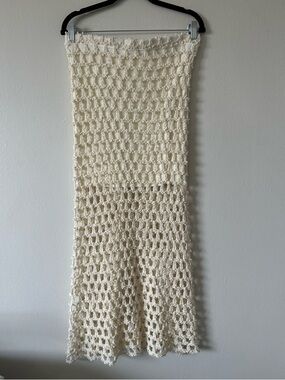 IRO "Oletta" Open-Weave Midi/Maxi Skirt